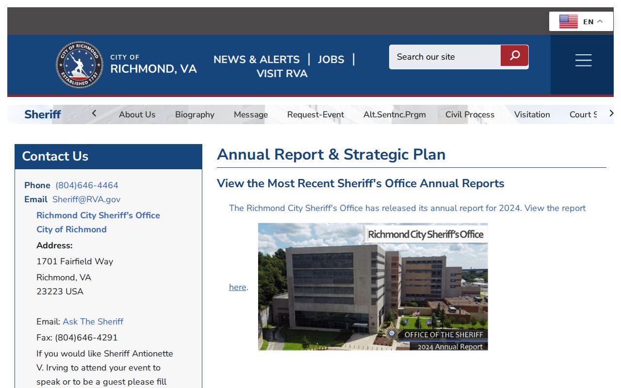 Richmond City warrant workload report index